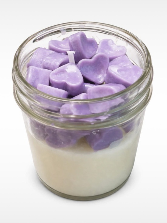 Other - Lavender Vanilla Heart Soy Candle